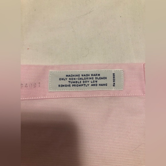 Brooks Brothers, 10, pink pink stripe with white collar & short sleeve cuffs - Picture 13 of 15